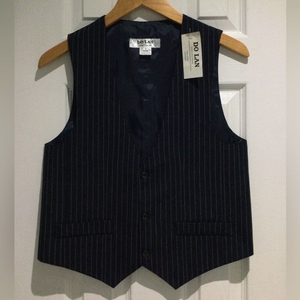 BNWT Dolan Collection Elegant Pinstripe Vest